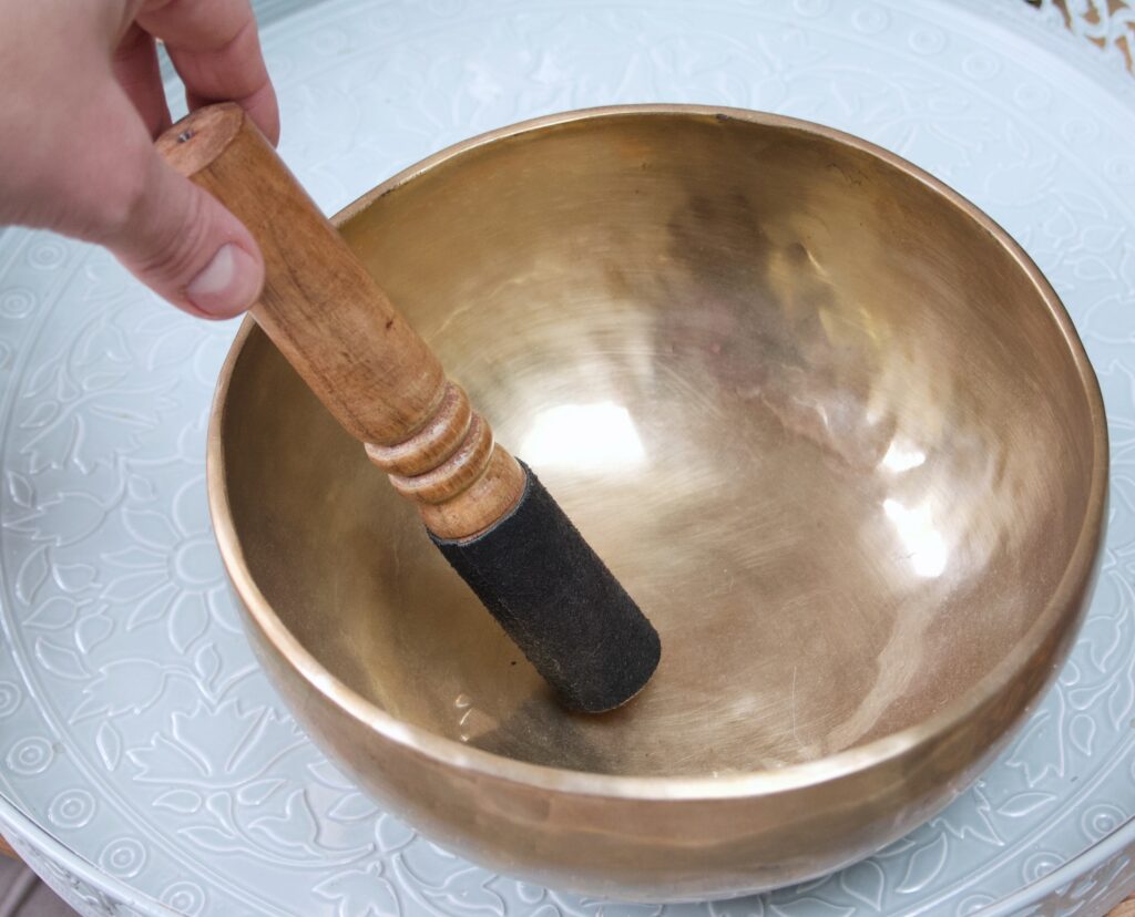 Klankschaal met stok